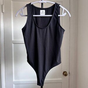 Leisure Lab Tank Bodysuit Black, Size L Made in LA